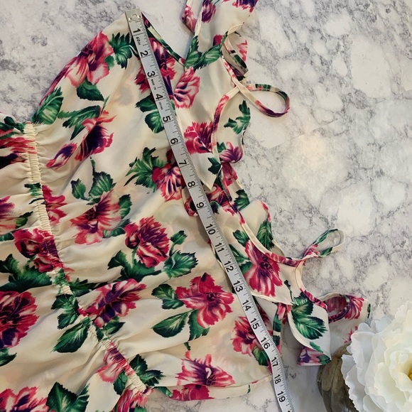 M dress floral print dress or long tank top - Picture 3 of 7